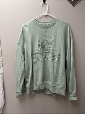 Garage Women’s Green Whistler Graphic Crewneck